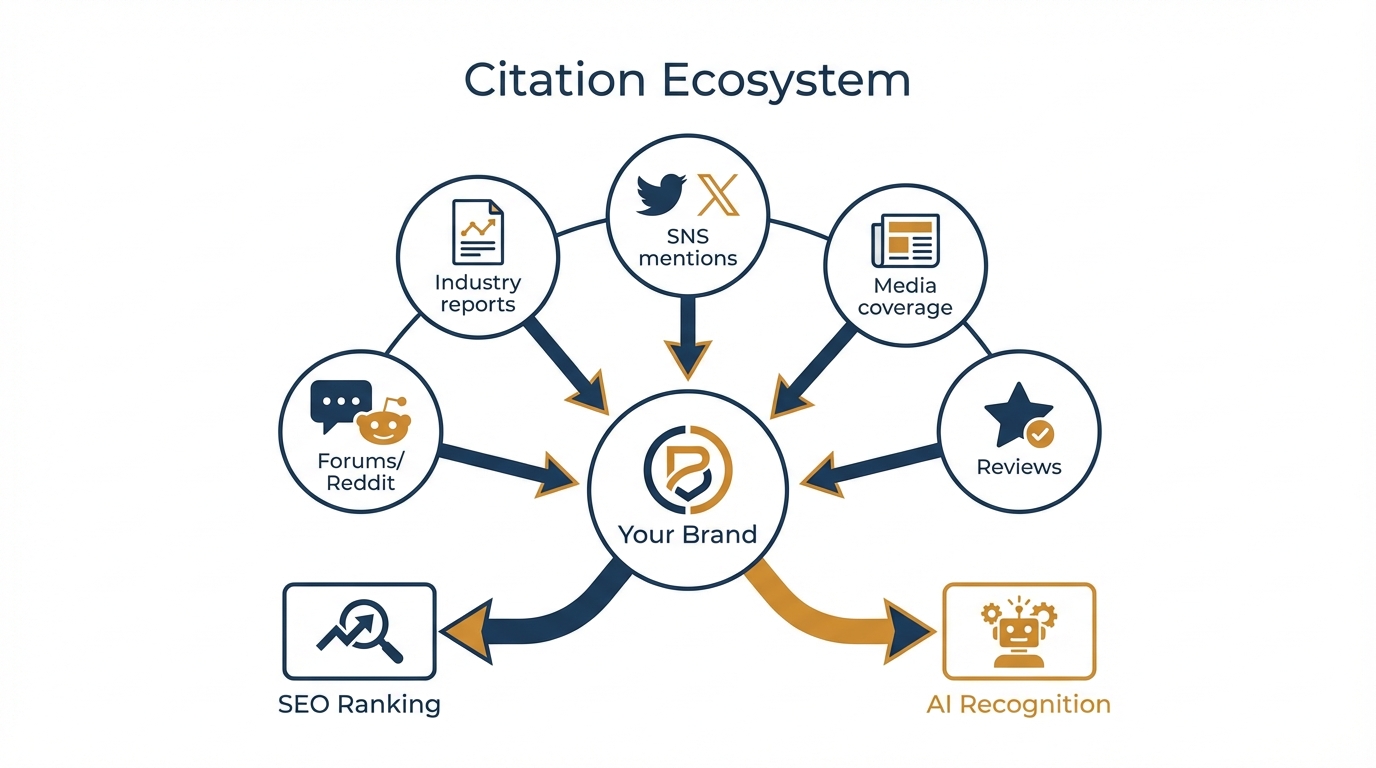 サイテーションエコシステムの全体図