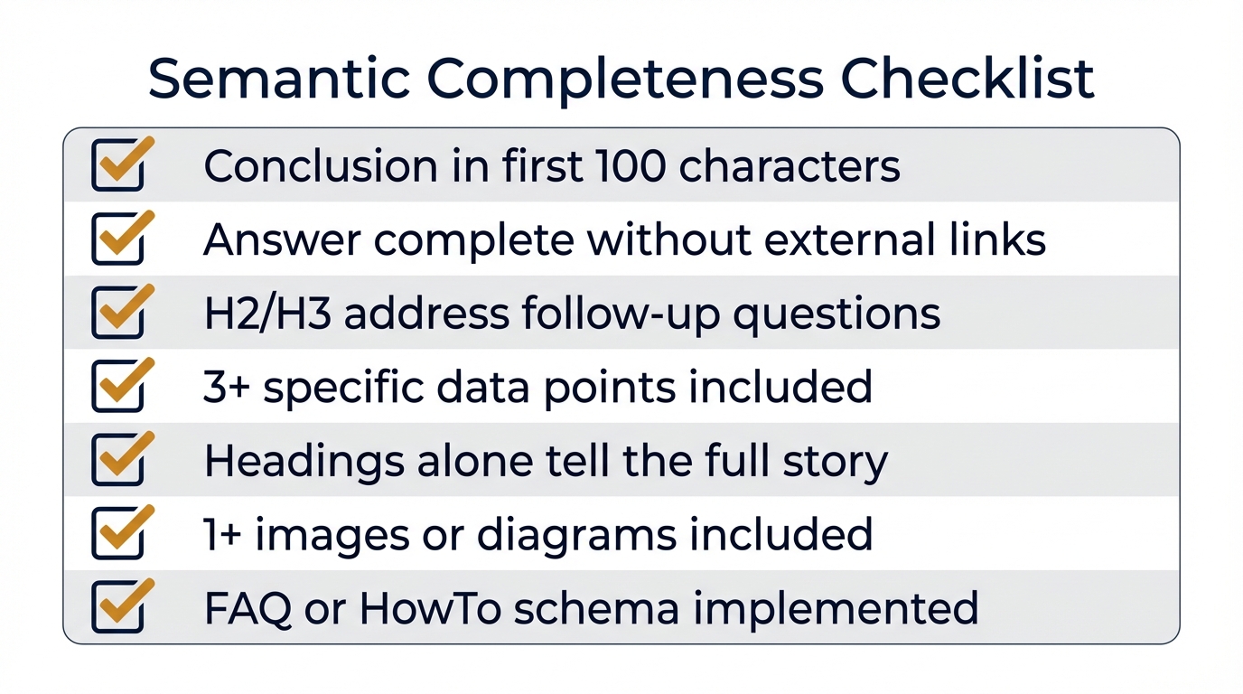 意味的完全性チェックリスト