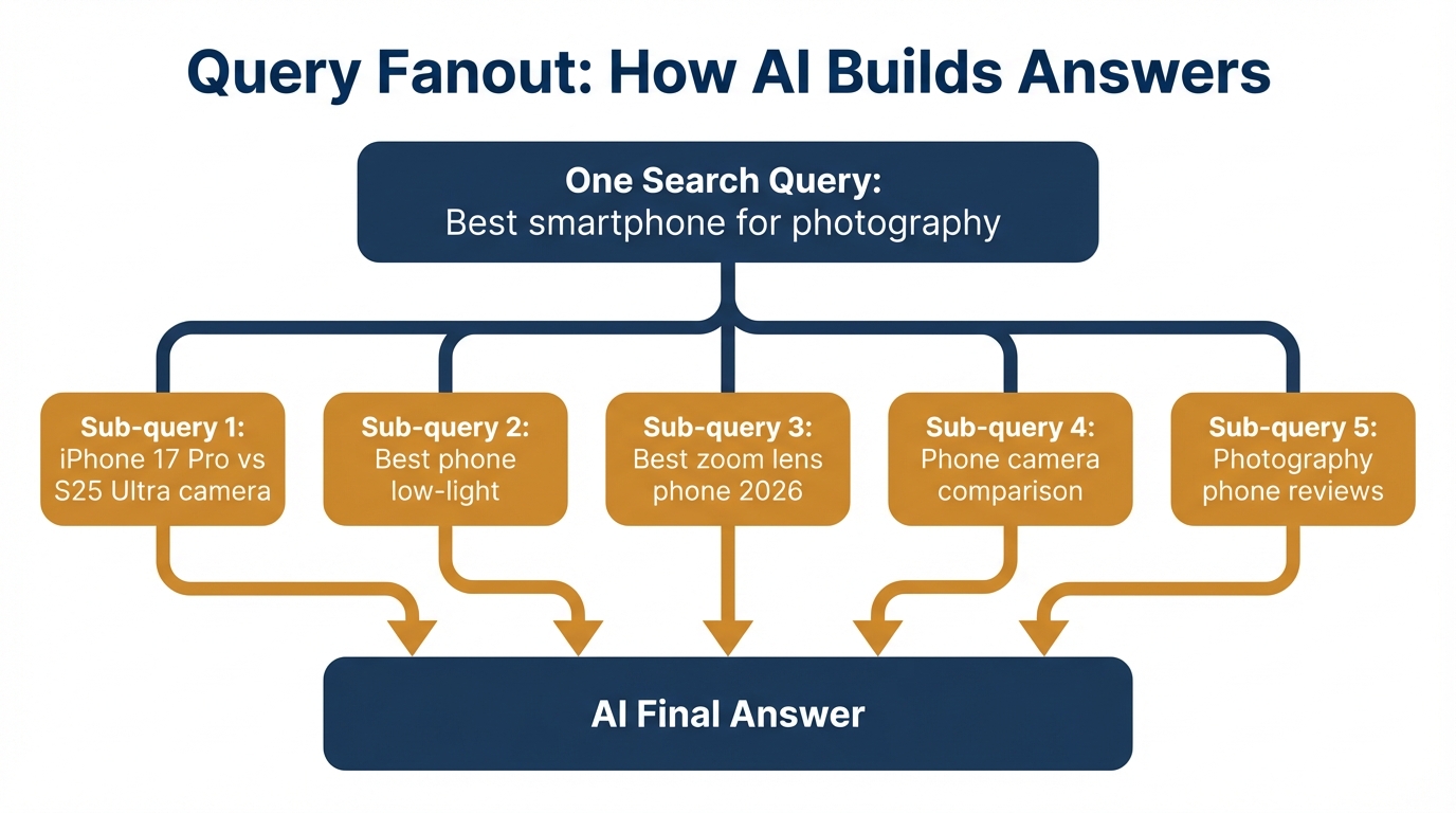 Query Fanout：AIが回答を組み立てる仕組み
